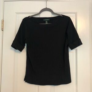 Lauren Ralph Lauren Black Knit Shirt